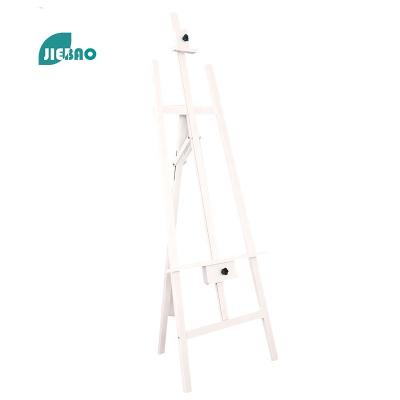 China Jiebao 2022 Hot Sale High Quality Wooden Art Display Stand Adjustable Folding Multifunctional Easel Drawing Painting Easel for sale