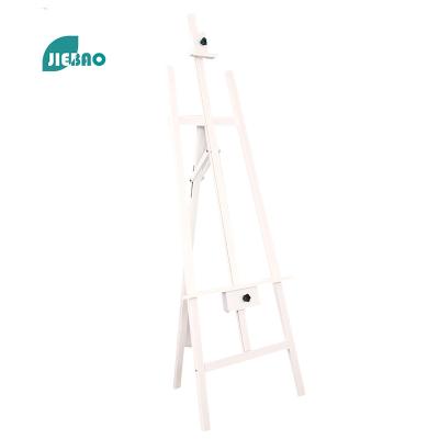 China Jiebao 2022 Hot Selling High Quality Wooden Art Display Stand Models Easel Multifunctional Adjustable Folding Easel Painting Stand Small for sale