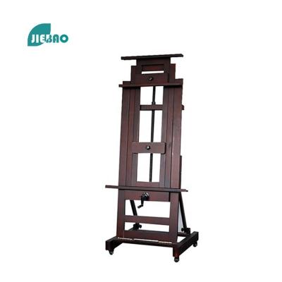 China Jiebao 2022 Hot Selling Easel High Quality Adjustable Folding Multifunctional Fantastic Wooden Art Display Rack Painting Easel for sale