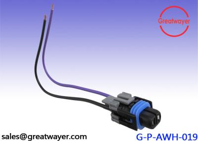 China Black Automobile Light Wire Harness 2 Pin Male Waterproof Connector GXL 0.35MM for sale