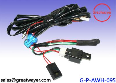 China UL 1015 18AWG Motorcycle Wiring Harness 20AMP Fuse Holder 3 Pin Waterproof Auto Connector for sale