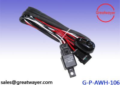 China UL 3239 18AWG Motorcycle Wiring Harness Switch Femae 20AMP Fuse Holder Shrink Tube for sale