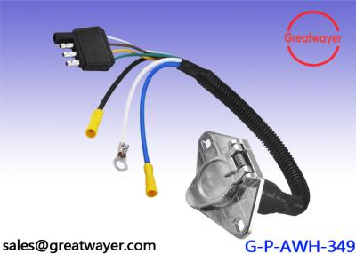 China UL 1015 10AWG Trailer Wiring Harness Female 4 Way Flat Truck for sale