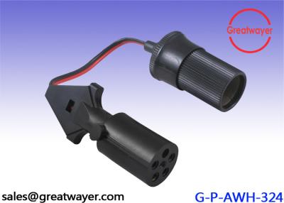 China Red And Black Electric Trailer Wire Harness 600V 105 Degree 18AWG 6 Hole Adapter for sale