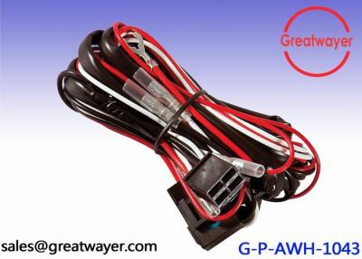 China 18AWG 20AMP Fuse wiring harness for motorcycles , 4 Pin Connector Protect Tube for sale