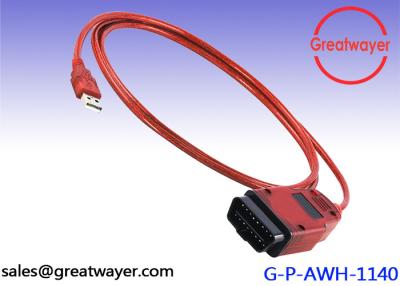 China FTDI FT232RL VAG COM KKL 409.1 OBD2 Wire Harness K - Line KWP2000 ISO9141 USB FOR VW / AUDI for sale