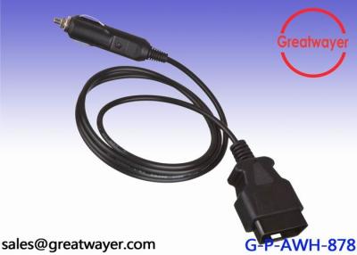 China 22 AWG Performance Wiring Harness OBD 16 Pin Male Adapter 5V Cigarette Adapter for sale