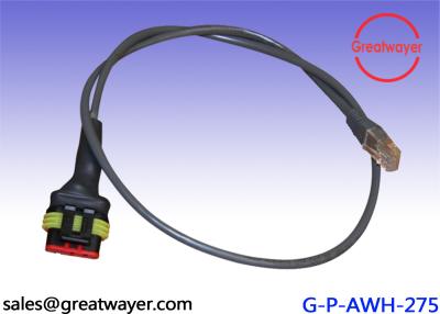 China Waterproof Connector Custom Cable Harness , Black Custom Wire Assemblies for sale