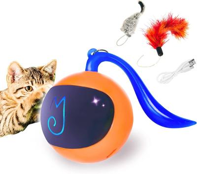 China The New Ultra Viable Long Battery Life USB Charging Crazy Moving Ball Smart Electric Cat Ball Interactive Toy for sale