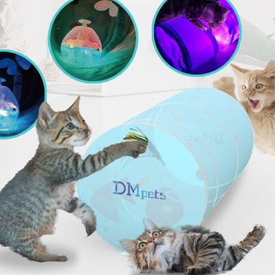 China Light Blue Viable Custom Design Funny Game Pet Play Tunnel Shadow Changes Cat Toys for sale