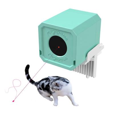 China Custom Stored Interactive Electronic Puzzle Toys Laser Cat Toy Rechargeable Pet Funny Cat Support for sale