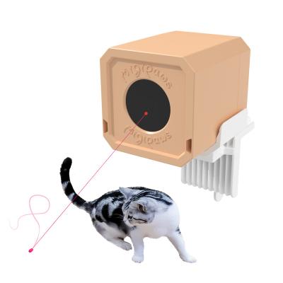 China Viable Electric Pet Temptress Toys Innovative Custom Automatic Interactive Laser Light Cat Toy for sale