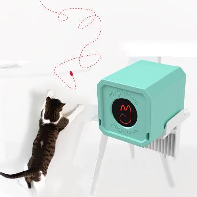 China Sustainable Electric Infrared Interactive Pet Toy Rechargeable Motorized Laser Projector Cat Toy for sale