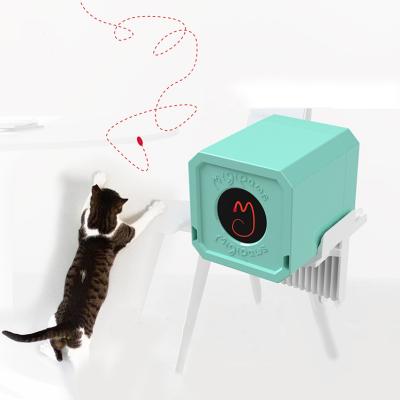 China Custom Innovative Electric Smart Automatic Tempter Stocked Cat Laser Interactive Pet Toy for sale