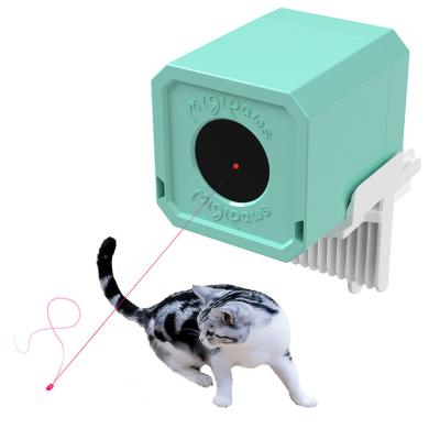 China 100 Degree Rotation Funny Fashionable Laser Electric Cat Toys Interactive Funny Pet Filling Toy Durable for sale