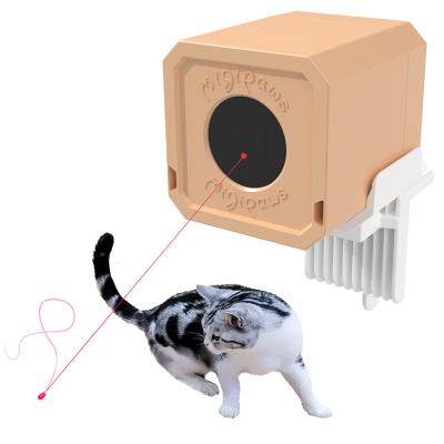 China Stored Interactive Automatic Intelligent Rotating Cat Laser Toy Funny Cat Laser Puzzle Electric Toy for sale