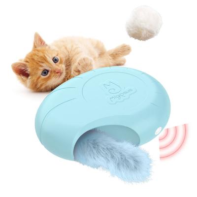 China Wholesale Interactive Funny Smart Hide And Seek Stocked Cat Scratching Training Toys Electronic Cat Toy for sale