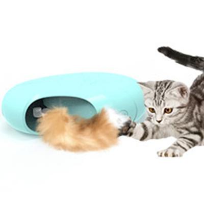 China Wholesale Latest Smart Sensor Cat Toy With Plush Ball And Stocked Furry Tail for sale