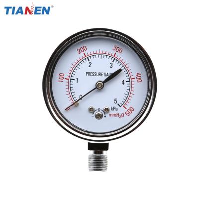 China YE-60 ZA Zero Adjustment Capsule Pressure Gauge With Zero Adjustment for sale