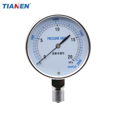 China Overpressure protection YE-75P above type capsule pressure protection indicator for sale