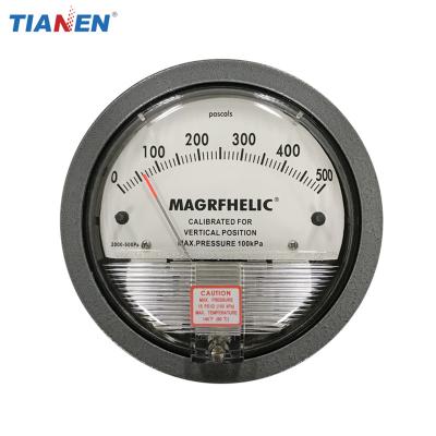 China 0 500 to TEA2000 Pa Magrfhelic Differential Pressure Gauge for sale