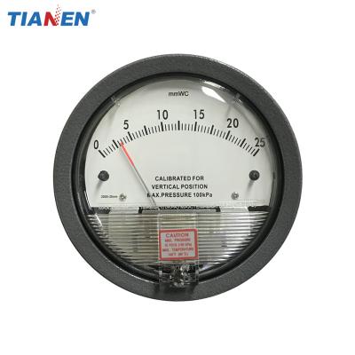 China 0-25 inch water pressure differential gauge TEA2000 inwc for sale