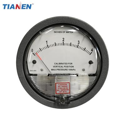 China 0 to 4 inches of water inwc inwg differential pressure gauge TEA2000 for sale