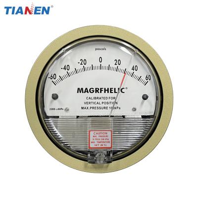 China TE2000 gauge of air pressure difference from -60 to 60 Pa for sale