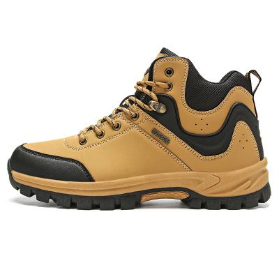 China Fashion Trend Men Hiking Shoes Winter Camping Wear Resistant Shoe With Fur Outdoor Trekking Walking Shoes for sale