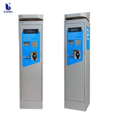 China A3 Steel Automatic Smart Car Parking Coin Collector T=2.5mm On Street Parking Meter Machine for sale