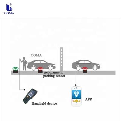 China Detect if the car presents parking wayfinding system wireless technology vehicle LoRa intelligent detection sensor for sale