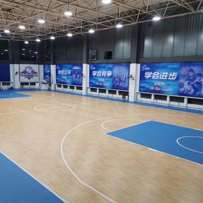 China Eco - Friendly PVC Sports Flooring / Gymnasium Volleyball Badminton Basketball Court for sale