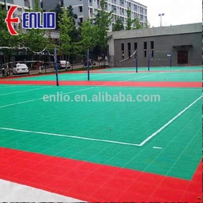 China Modern Sports Flooring PP Interlocking Tiles For Tennis Court With Drawing Lines Service Tennis for sale