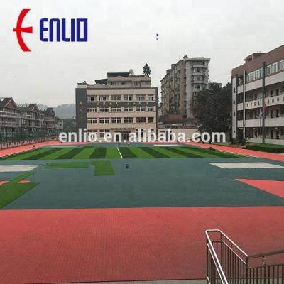 China Modern Professional Silicon Quarter Layer Ping Pong Road Futsal Basketball Courts Elastic Sports Surface Flooring Sports Running TR for sale