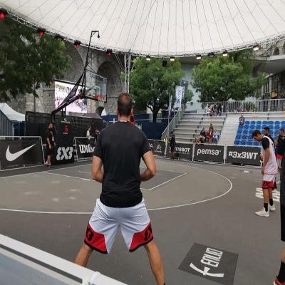 China Increase Shock Absorption Over 30 Percent FIBA ​​Recommend Tape Outdoor Sports Flooring for sale