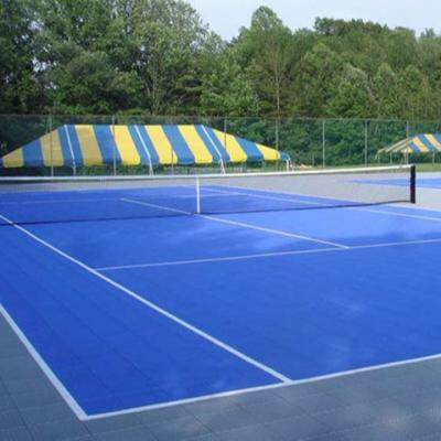 China Increase Cushioning Over 30 Percent Interlocking Court Tiles ITF Approved Tennis Flooring for sale