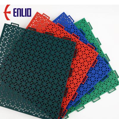 China Modular Interlocking Sports Court /Activity Center Court Enlio Basketball Tiles Paint Sports Flooring for sale