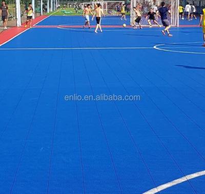 China Eco - Friendly Futsal Pitch Flooring / Plastic Sports Tiles For Futsal for sale