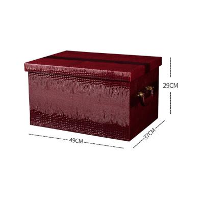 China Multi Functional Leather Business Car Storage Box / Luxury Skillful Workmanship Universal for sale