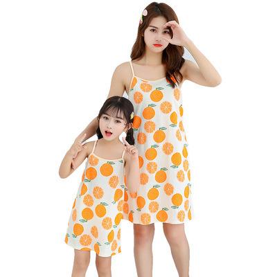 China Breathable Mom and Me Mom and Mini Me Sleep Dress Home Wear Casual Amenities for sale