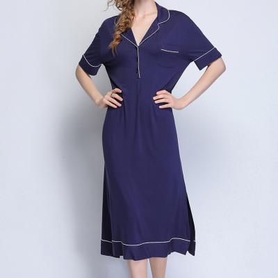 China Women's Long Robe Loungewear Homewear Summer Casual Female Sleepwear Wholesale Modal Breathable Pajamas Suit for sale