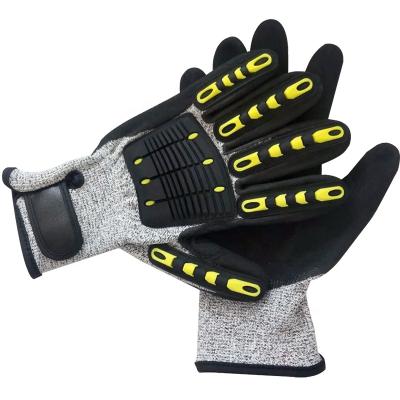 China Hot Selling Anti-Cut Cut Resistant Level 5 Mechanic TPR Diving Glove For Spearfishing for sale