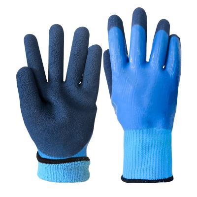 China Double Acrylic Latex Coated Waterproof Industrial Gloves for sale