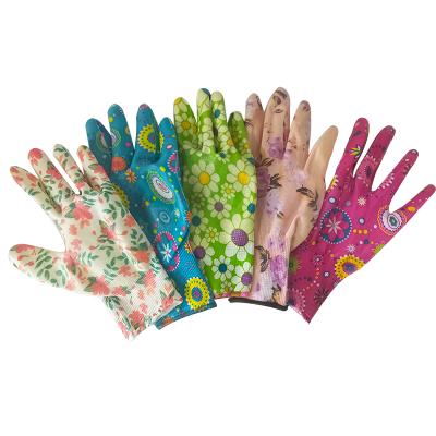 China New Anti-Slip Safety Gloves Nylon Garden Gloves Offer Fast Nitrile Coated Gloves With High Cost Performance for sale