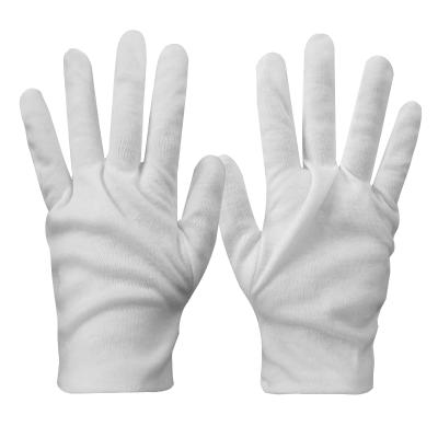 China Wear Resistance Comfortable And Breathable White Knitted Gloves For Family Jewelry Serving Cotton Gloves for sale