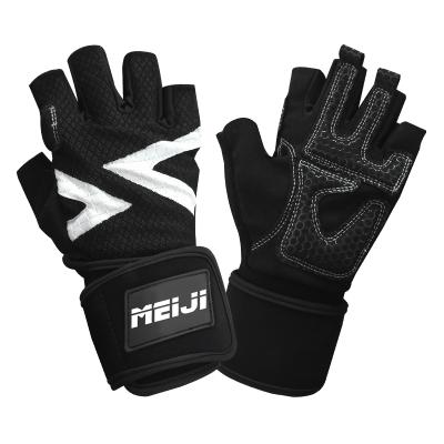 China Bestselling High Quality Workout Anti-Slip Training Custom Fingerless Gym Gloves for sale