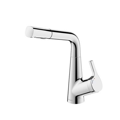 China Modern Kitchen Single Tap Mixer Tap Bravat Hand Shower Image Pull-Down Faucet for sale