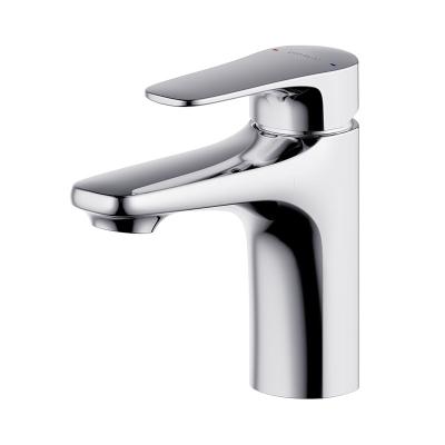 China Bathroom Single Faucet Sink Mixer Basin Faucets Bravat Handle Brass Body for sale