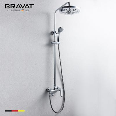 China Thermostatic Faucets With Modern High Pressure Overhead Shower Head Power Shower F6125183CP-A1-RUS for sale