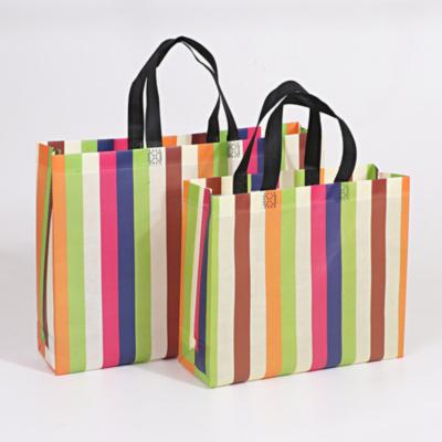 China Recyclable Hot Sales Promotion Supermarket Shopping Deli Laminated Non Woven Shopping Tote Bag for sale